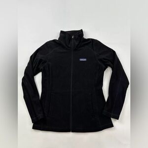 Patagonia Jacket Womens Small Black Fleece Full Zip Up Sweatshirt